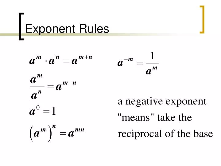 exponent rules