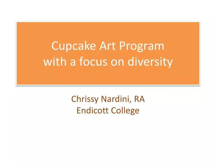cupcake art program with a focus on diversity