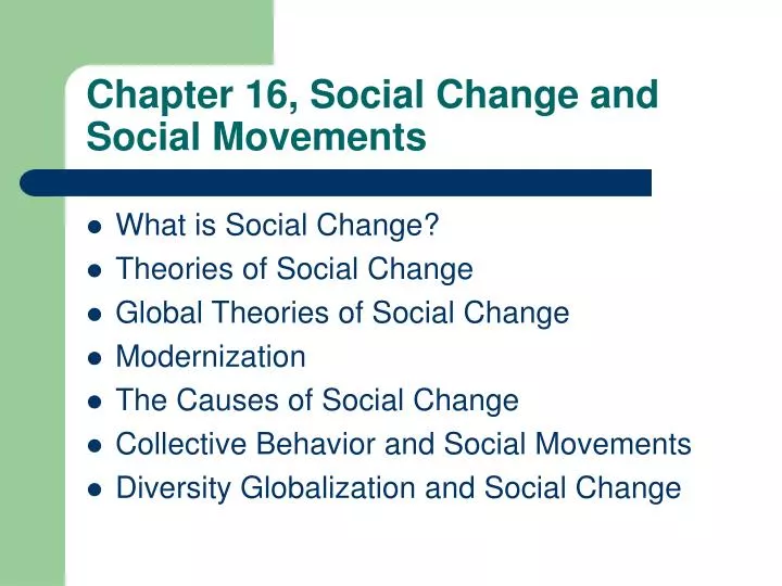 chapter 16 social change and social movements