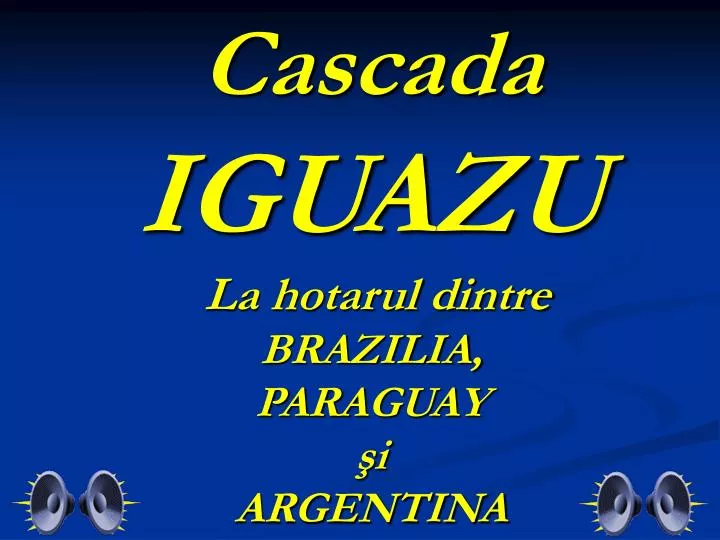 cascada iguazu la hotarul dintre brazilia paraguay i argentina