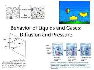 behavior of liquids and gases diffusion and pressure