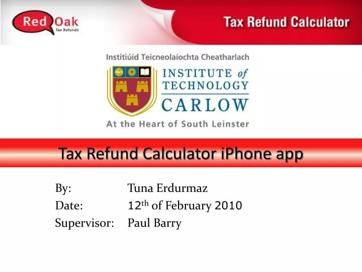 tax refund calculator iphone app
