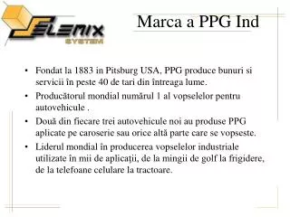 marca a ppg ind
