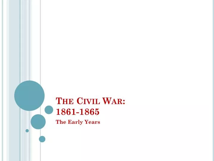 the civil war 1861 1865