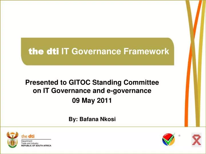 the dti it governance framework
