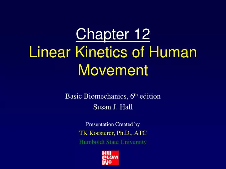 chapter 12 linear kinetics of human movement