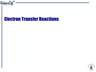 Electron Transfer Reactions
