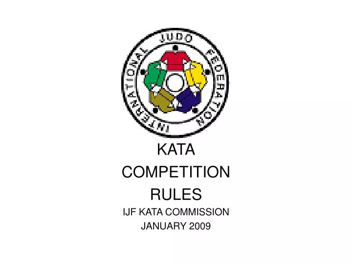 kata competition rules ijf kata commission january 2009