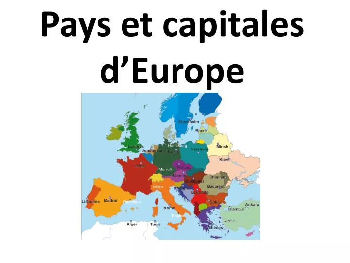 pays et capitales d europe