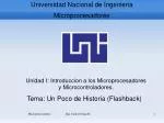 Universidad Nacional de Ingenieria Microprocesadores - slide 1