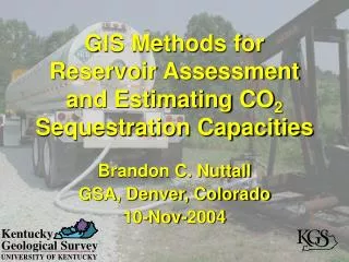 GIS Methods for Reservoir Assessment and Estimating CO 2 Sequestration Capacities