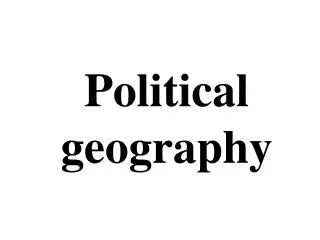 Political geography