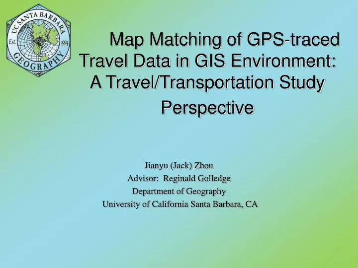 map matching of gps traced travel data in gis environment a travel transportation study perspective