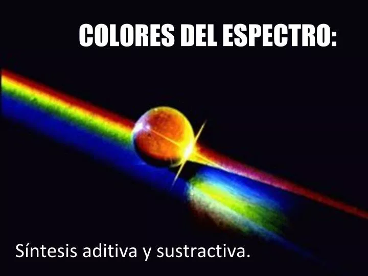 colores del espectro