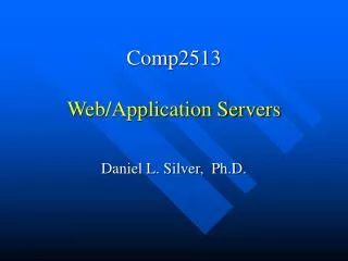 Comp2513 Web/Application Servers