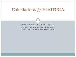 calculadoras historia