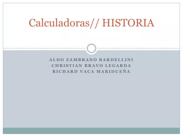 calculadoras historia