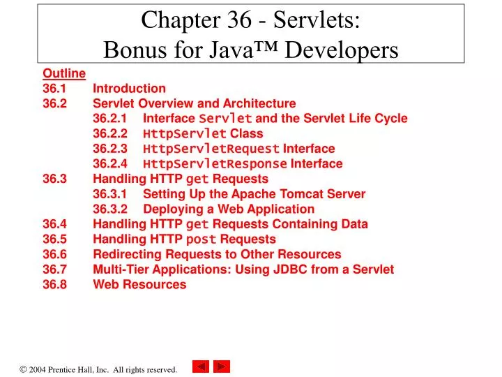 chapter 36 servlets bonus for java developers