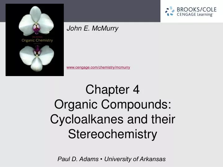 chapter 4 organic compounds cycloalkanes and their stereochemistry