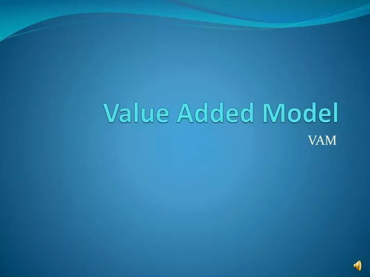value added model