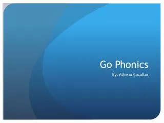 Go Phonics