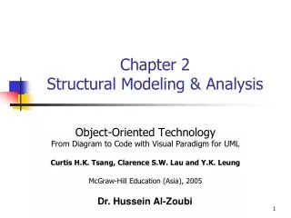 Chapter 2 Structural Modeling &amp; Analysis