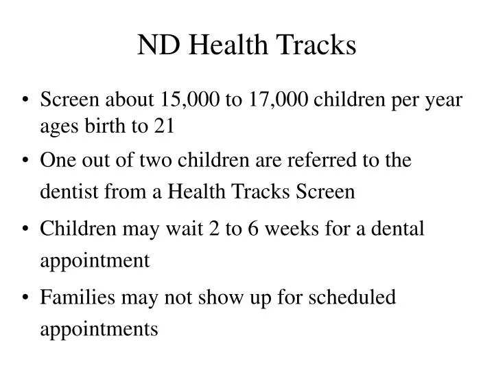 nd health tracks