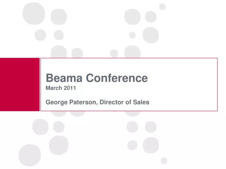 beama conference march 2011