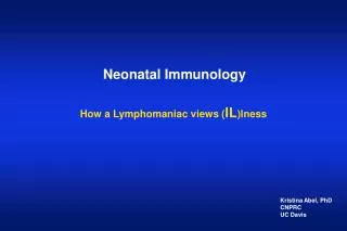 Neonatal Immunology