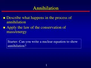 annihilation