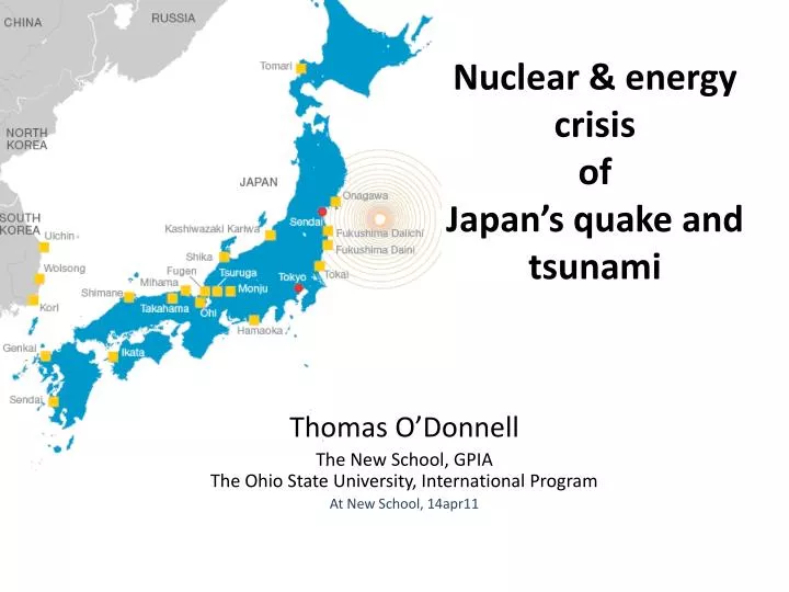 nuclear energy crisis of japan s quake and tsunami