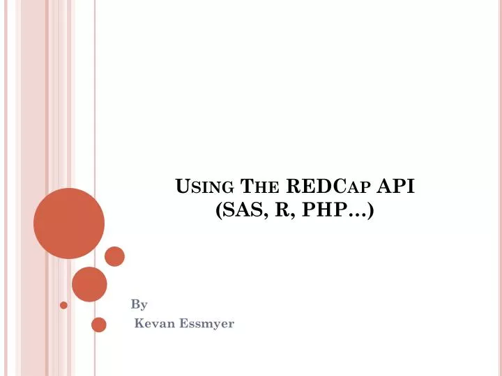 using the redcap api sas r php