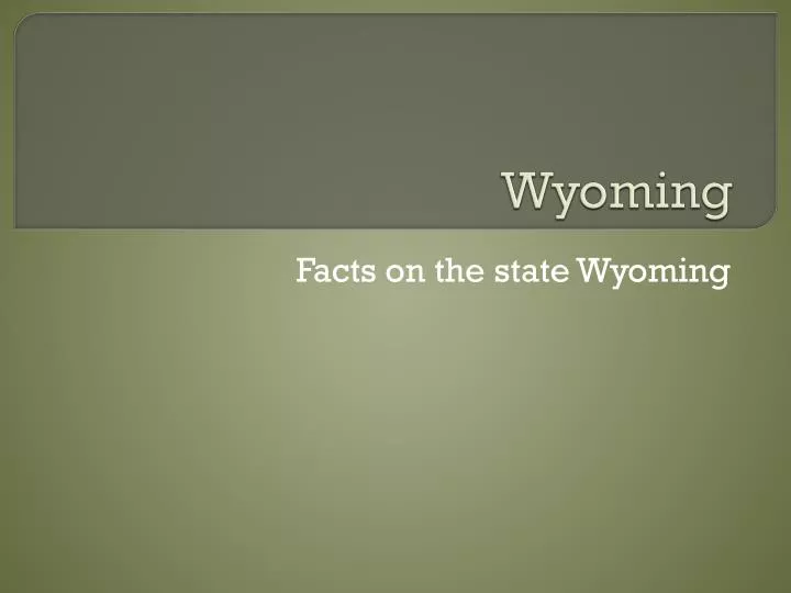 wyoming