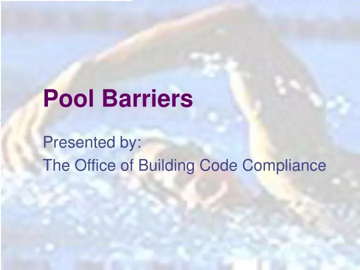 pool barriers