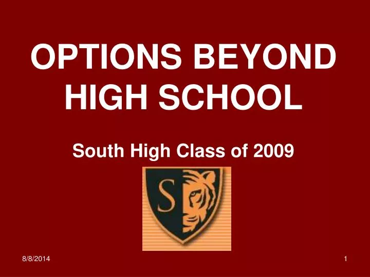 options beyond high school south high class of 2009