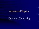 Advanced Topics: - slide 1