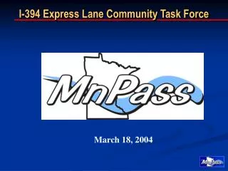 I-394 Express Lane Community Task Force