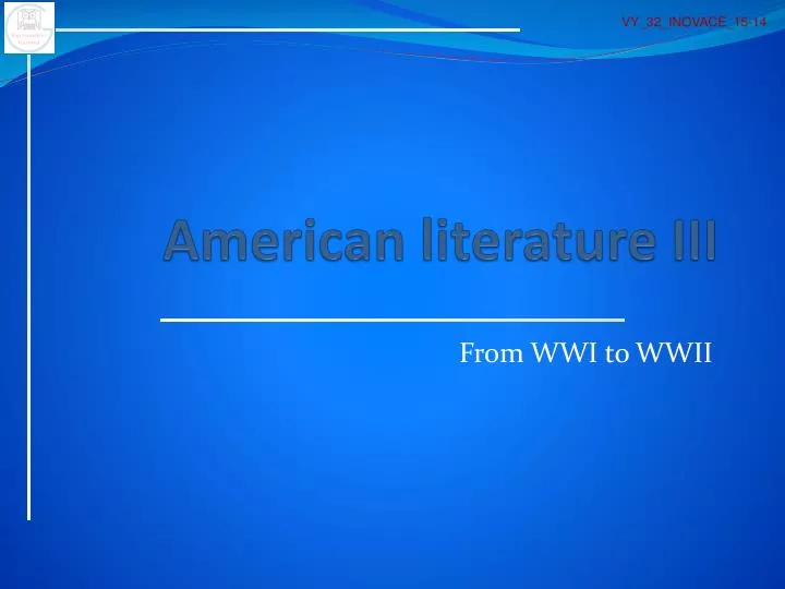 american literature iii