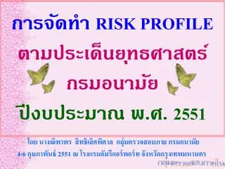 risk profile 2551