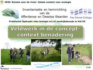 praktische opdracht voor biologie en of aardrijkskunde in h4 v5