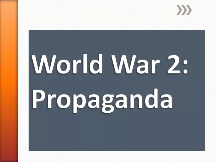 world war 2 propaganda