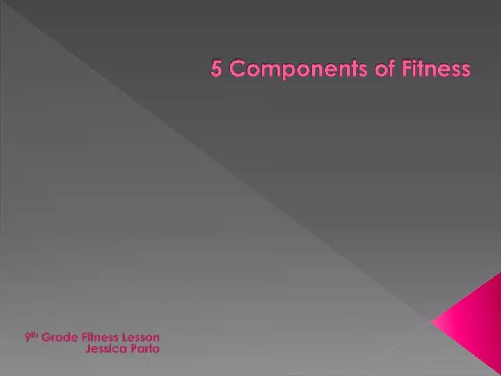 5 components of fitness