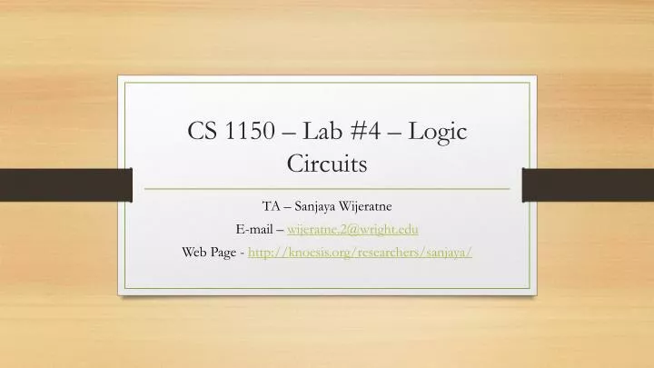 cs 1150 lab 4 logic circuits
