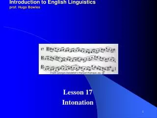 2011-12 LINGUA INGLESE 1 modulo A/B Introduction to English Linguistics prof. Hugo Bowles