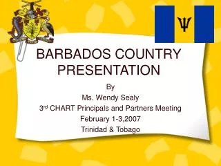 BARBADOS COUNTRY PRESENTATION