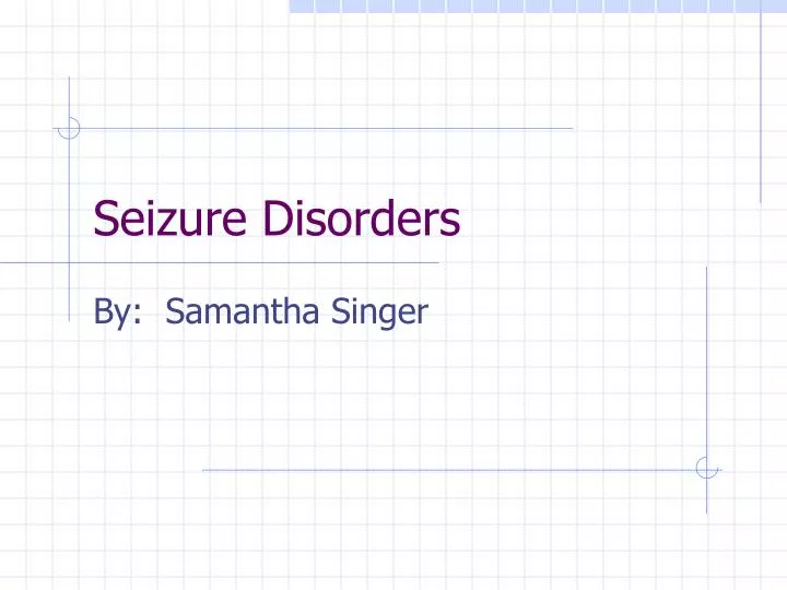 seizure disorders