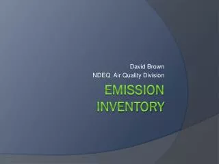 Emission Inventory