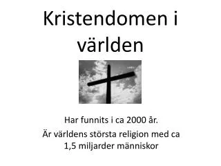 kristendomen i v rlden