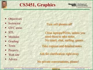 CS3451, Graphics