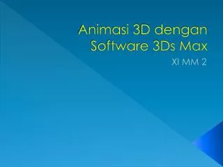 animasi 3d dengan software 3ds max